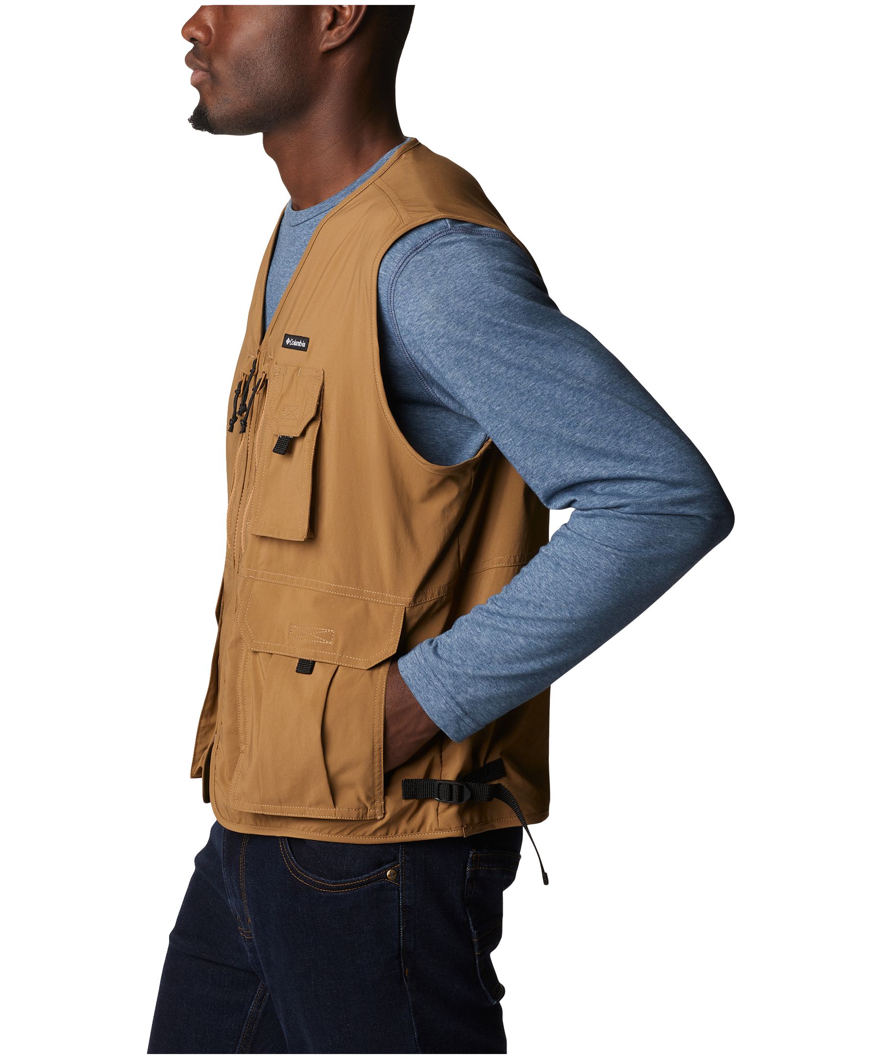  Men's Sleeveless Jacket and Long Pants Outfits Outdoor