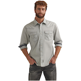 Chemise tissée rétro pour hommes, Wrangler Front_Flat
