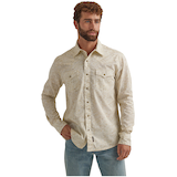 Chemise tissée rétro pour hommes, Wrangler Front_Flat