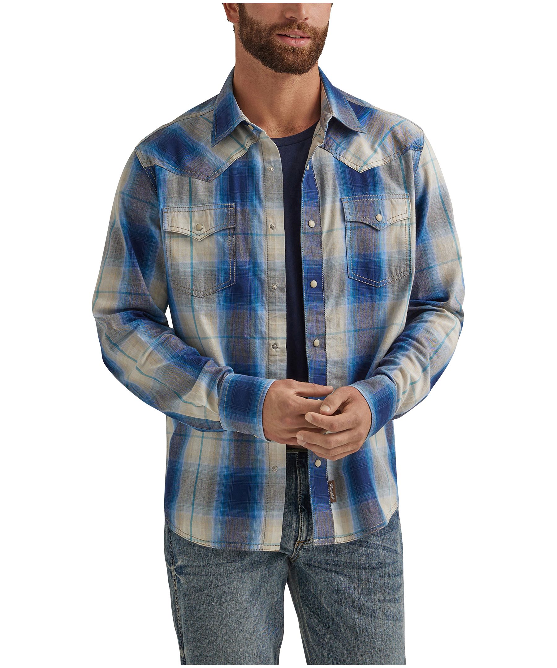 Chemise tissée rétro pour hommes, Wrangler