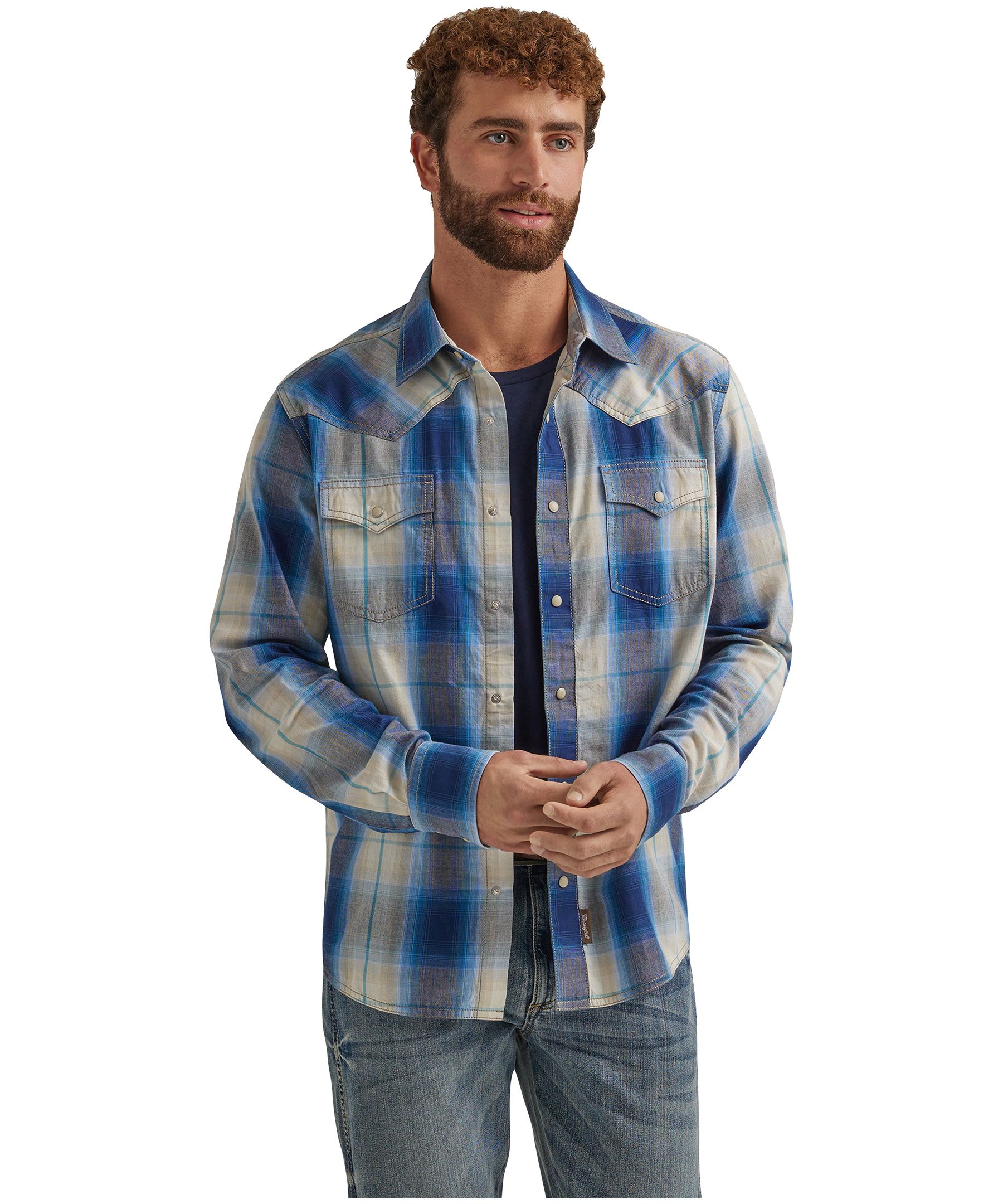 Chemise tissée rétro pour hommes, Wrangler