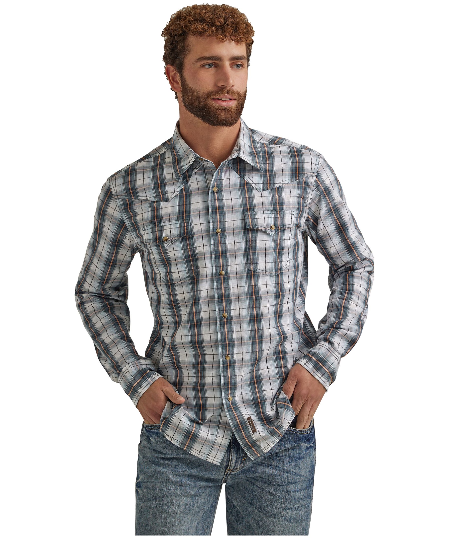 Chemise tissée rétro pour hommes, Wrangler