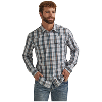 Chemise tissée rétro pour hommes, Wrangler Front_Flat