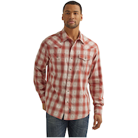 Chemise tissée rétro pour hommes, Wrangler Front_Flat