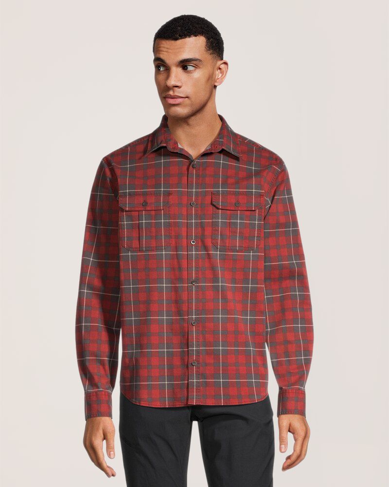 WindRiver Men's Long Sleeve Classic Fit Utility Shirt
