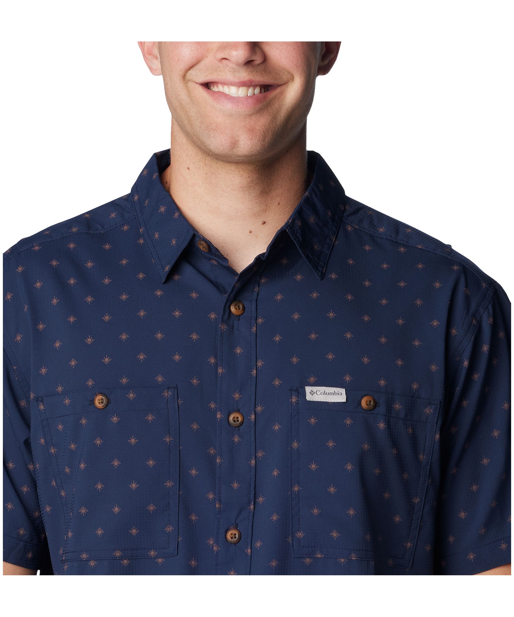 Columbia Men's Rapid Rivers Short Sleeve Printed Shirt