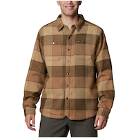 Veste-chemise doublée de sherpa pour hommes, Windward, Columbia Front_Flat