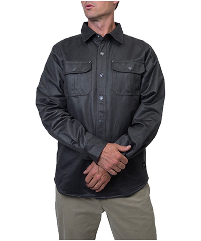 Veste au fini ciré pour hommes, Silver