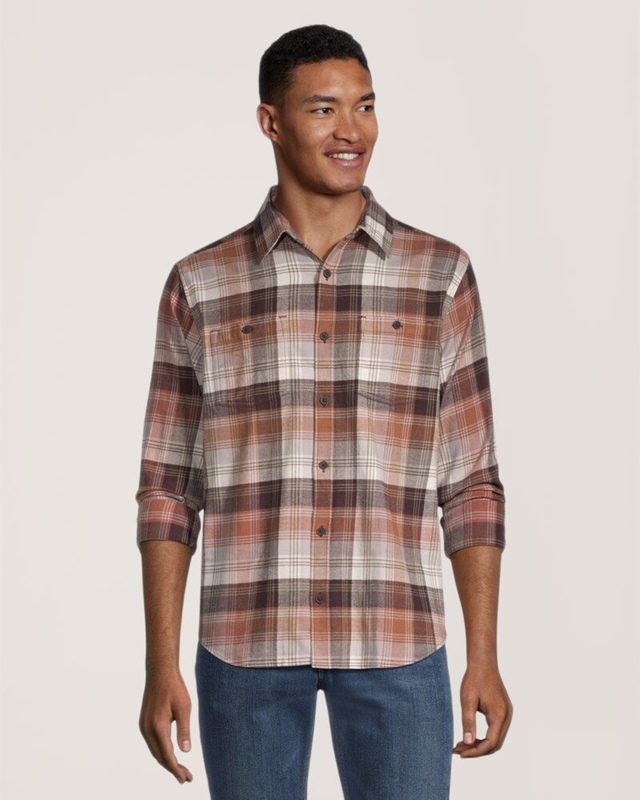 Chemise en flanelle extensible de base pour hommes, WindRiver