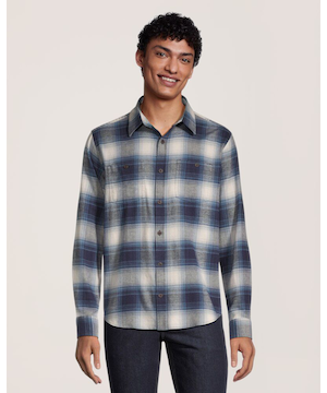 Chemise en flanelle extensible de base pour hommes, WindRiver