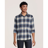 Chemise en flanelle extensible de base pour hommes, WindRiver Front_Flat