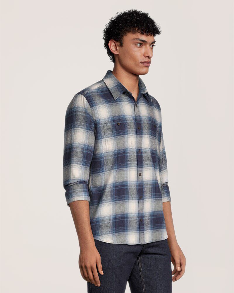 Chemise en flanelle extensible de base pour hommes, WindRiver