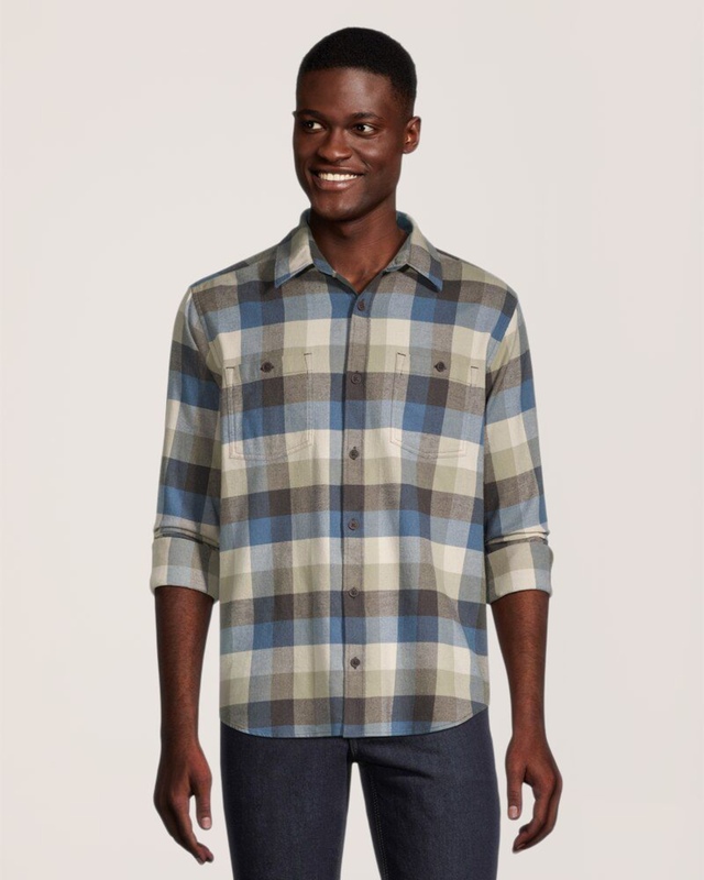 Chemise en flanelle extensible de base pour hommes, WindRiver