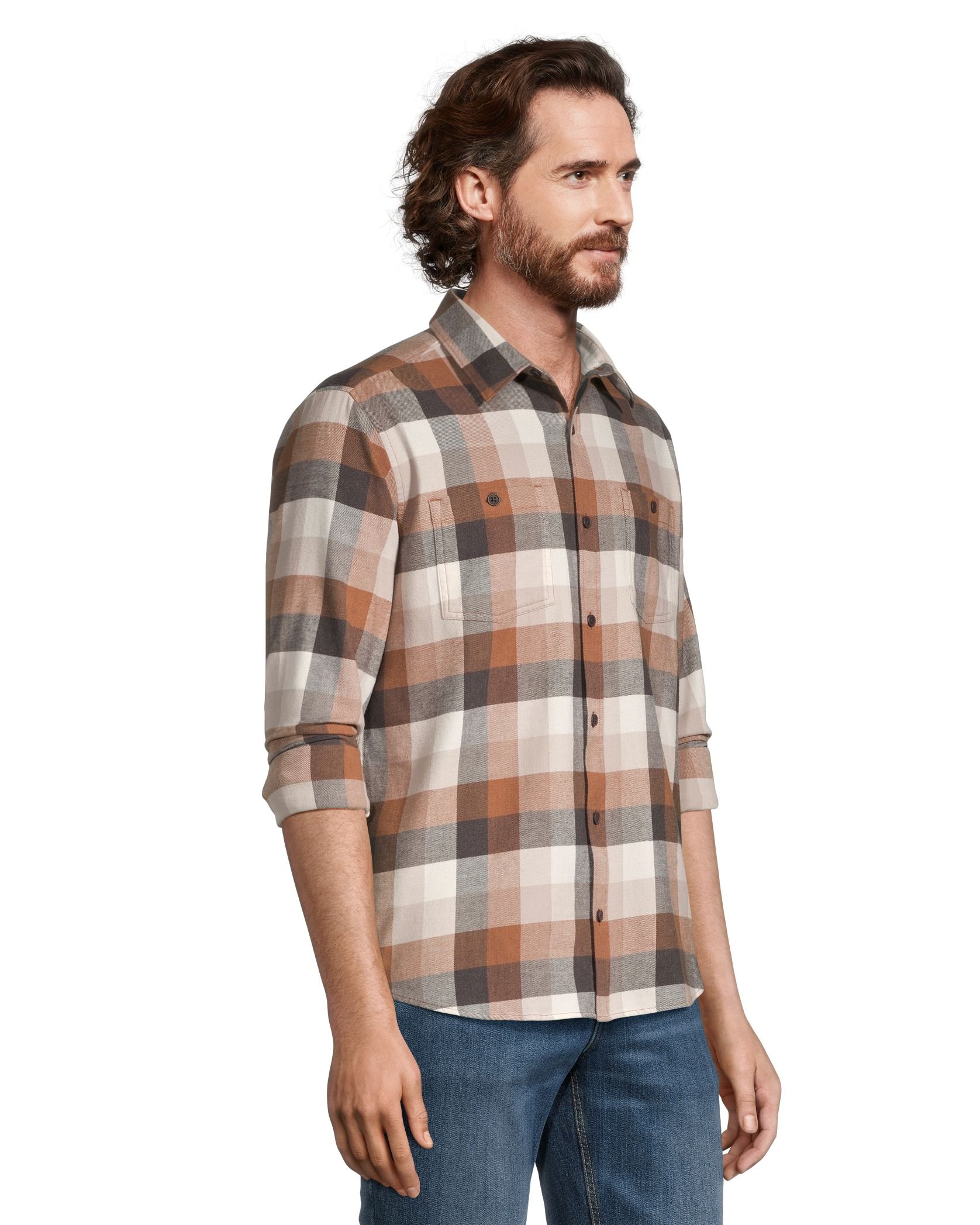 Chemise en flanelle extensible de base pour hommes, WindRiver