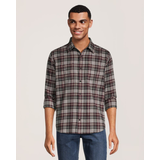 WindRiver Men's Basic Stretch Flannel Shirt Front_Flat