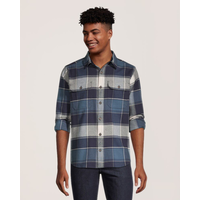 WindRiver Men's Fashion Stretch Flannel Shirt Front_Flat