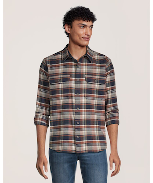 Chemise en flanelle extensible à la mode pour hommes, WindRiver