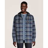 WindRiver Men's HyperDri®  HD1 T-Max  Hooded Flannel Shacket Front_Flat