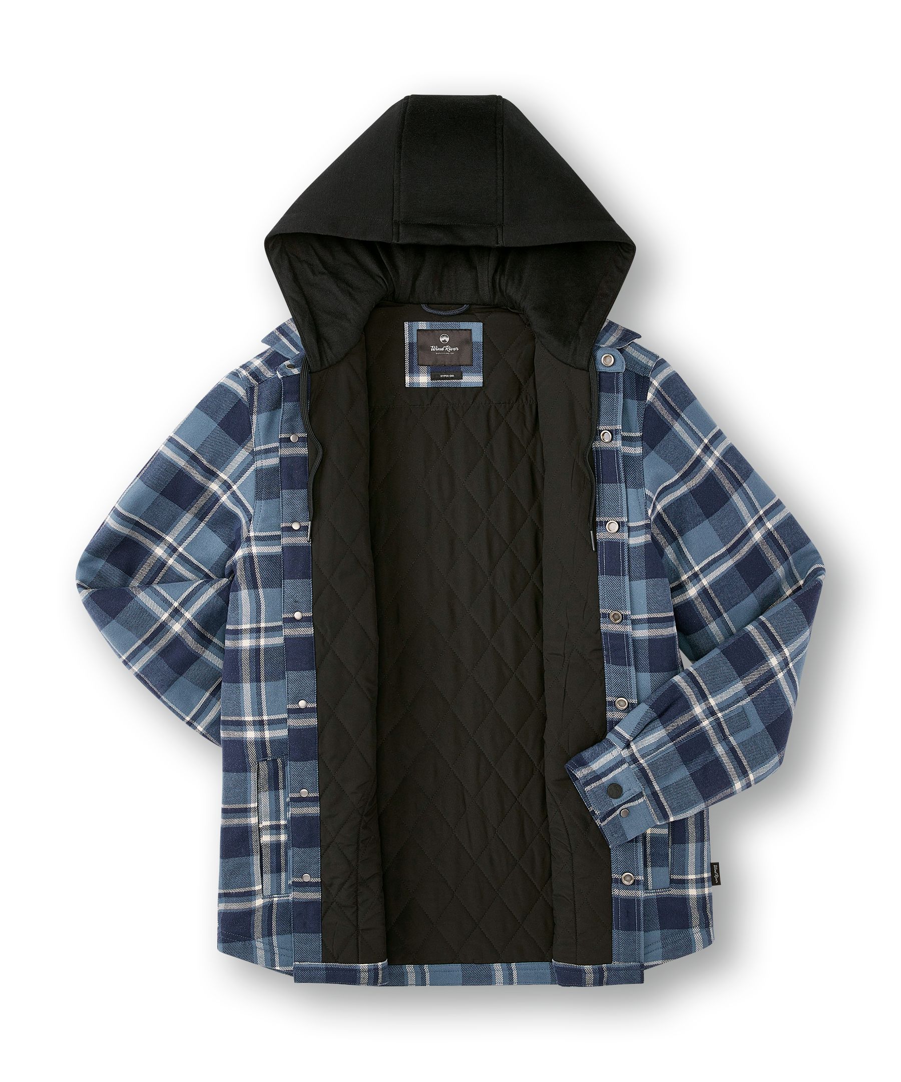 WindRiver Men's HyperDri®  HD1 T-Max  Hooded Flannel Shacket