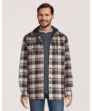 WindRiver Men's HyperDri®  HD1 T-Max  Hooded Flannel Shacket