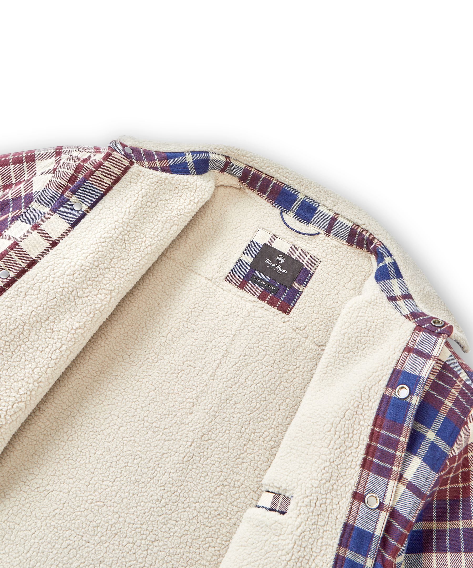 Veste-chemise en flanelle avec doublure en sherpa et HYPER-DRIMD pour hommes, WindRiver