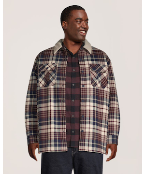 Veste-chemise en flanelle avec doublure en sherpa et HYPER-DRIMD pour hommes, WindRiver