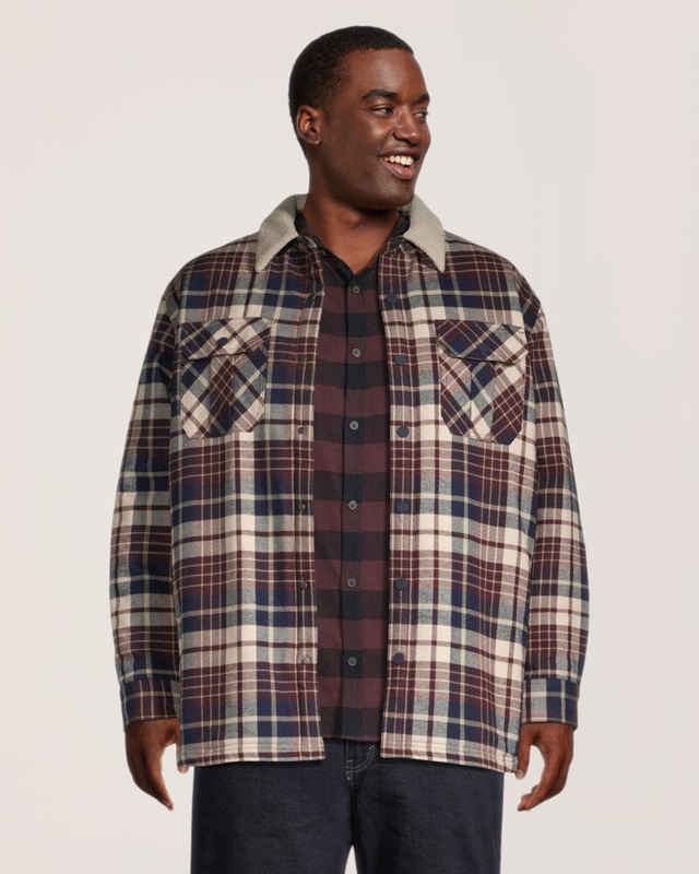 Veste-chemise en flanelle avec doublure en sherpa et HYPER-DRIMD pour hommes, WindRiver