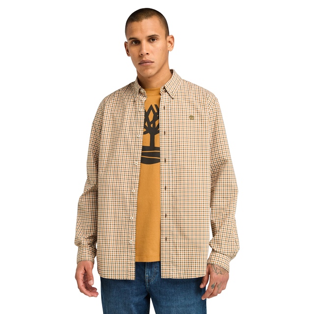 Chemise vichy en popeline extensible pour hommes, Timberland