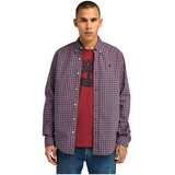 Chemise vichy en popeline extensible pour hommes, Timberland Front_Flat