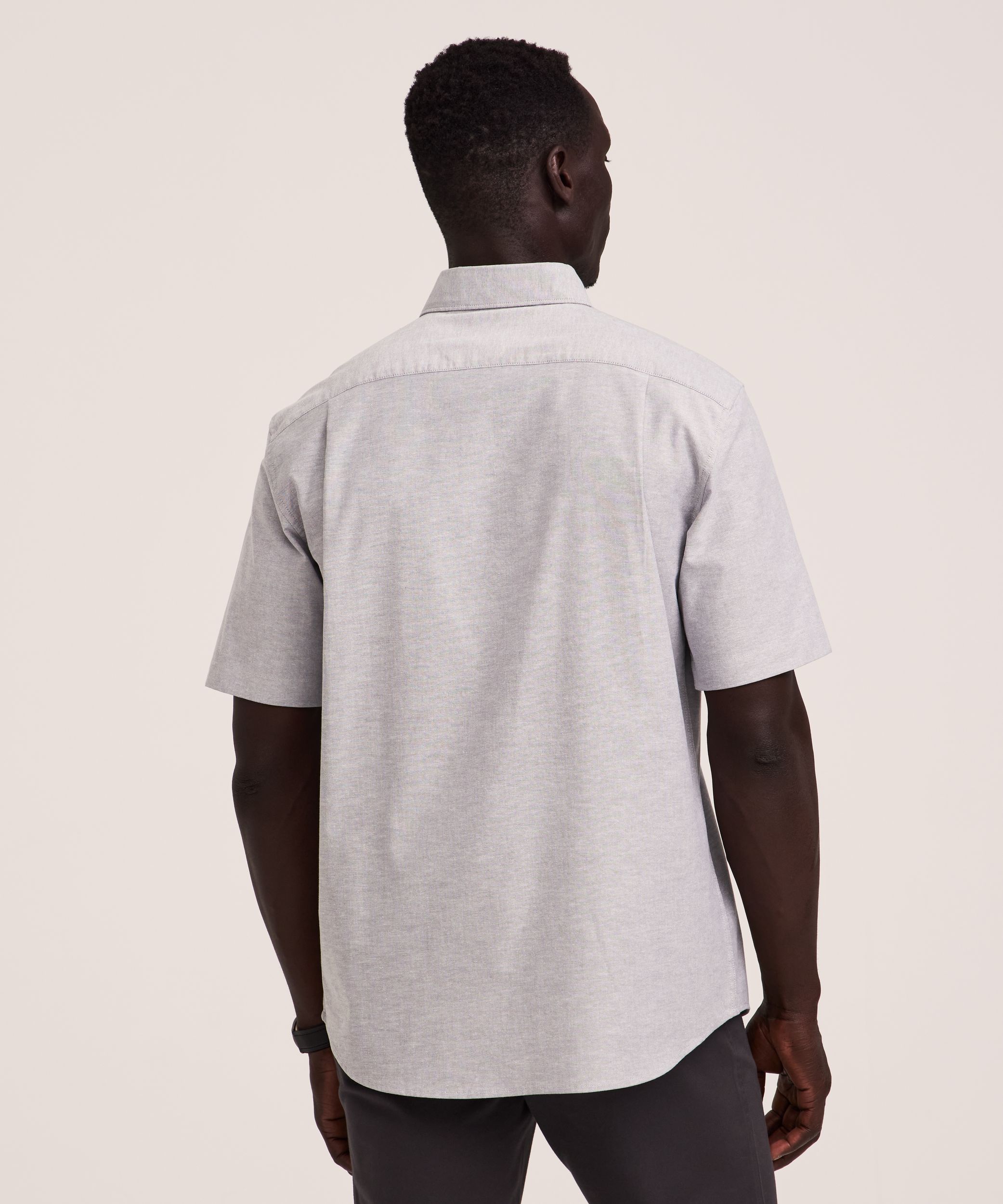 Chemise boutonnée décontractée et extensible Oxford pour hommes, Denver Hayes