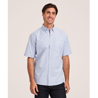 Denver Hayes Men's Stretch Oxford Casual Button Down Shirt