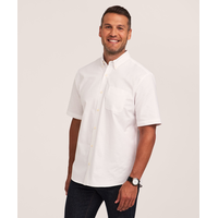 Denver Hayes Men's Stretch Oxford Casual Button Down Shirt