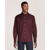 Denver Hayes Men's Stretch Oxford Casual Long Sleeve Button Down Shirt Front_Flat