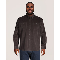 Chemise à manches longues en velours côtelé extensible pour hommes, Denver Hayes