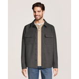 Veste-chemise d’aspect laine pour hommes, Denver Hayes Front_Flat