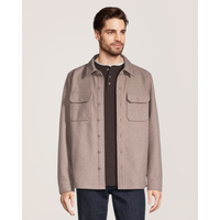 Veste-chemise d’aspect laine pour hommes, Denver Hayes