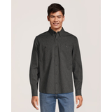 Denver Hayes Men's Premium Jaspe Long Sleeve Shirt Front_Flat