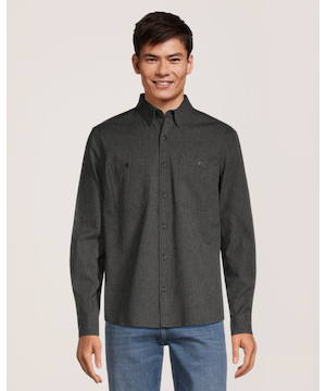 Denver Hayes Men's Premium Jaspe Long Sleeve Shirt