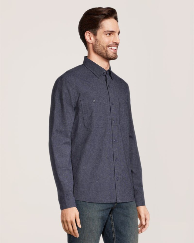 Denver Hayes Men's Premium Jaspe Long Sleeve Shirt