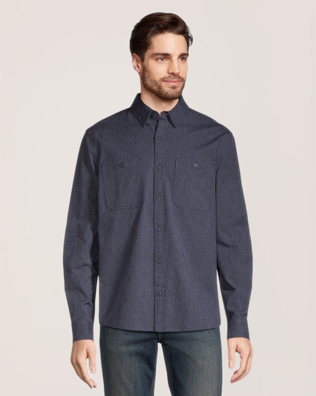 Denver Hayes Men's Premium Jaspe Long Sleeve Shirt