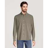 Chemise hybride tissée extensible dans 4&nbsp;sens à manches longues pour hommes, Denver Hayes Front_Flat