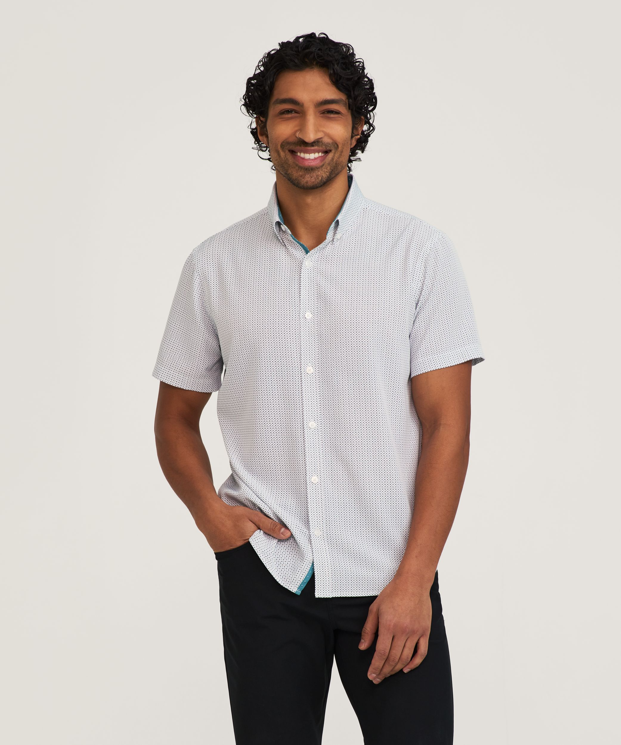 Denver Hayes Men's Hybrid 4-Way Stretch Shirt