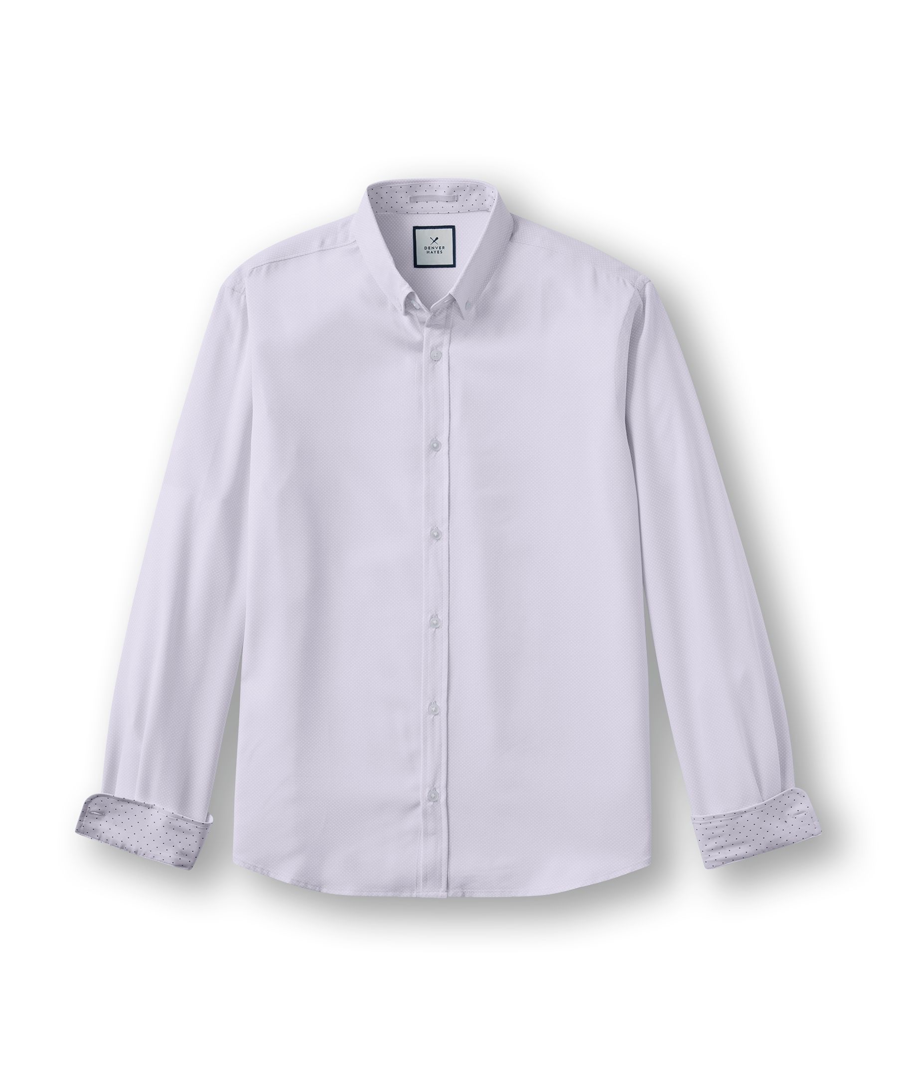 Chemise hybride à manches longues et extensible dans 4&nbsp;sens pour hommes, Denver Hayes