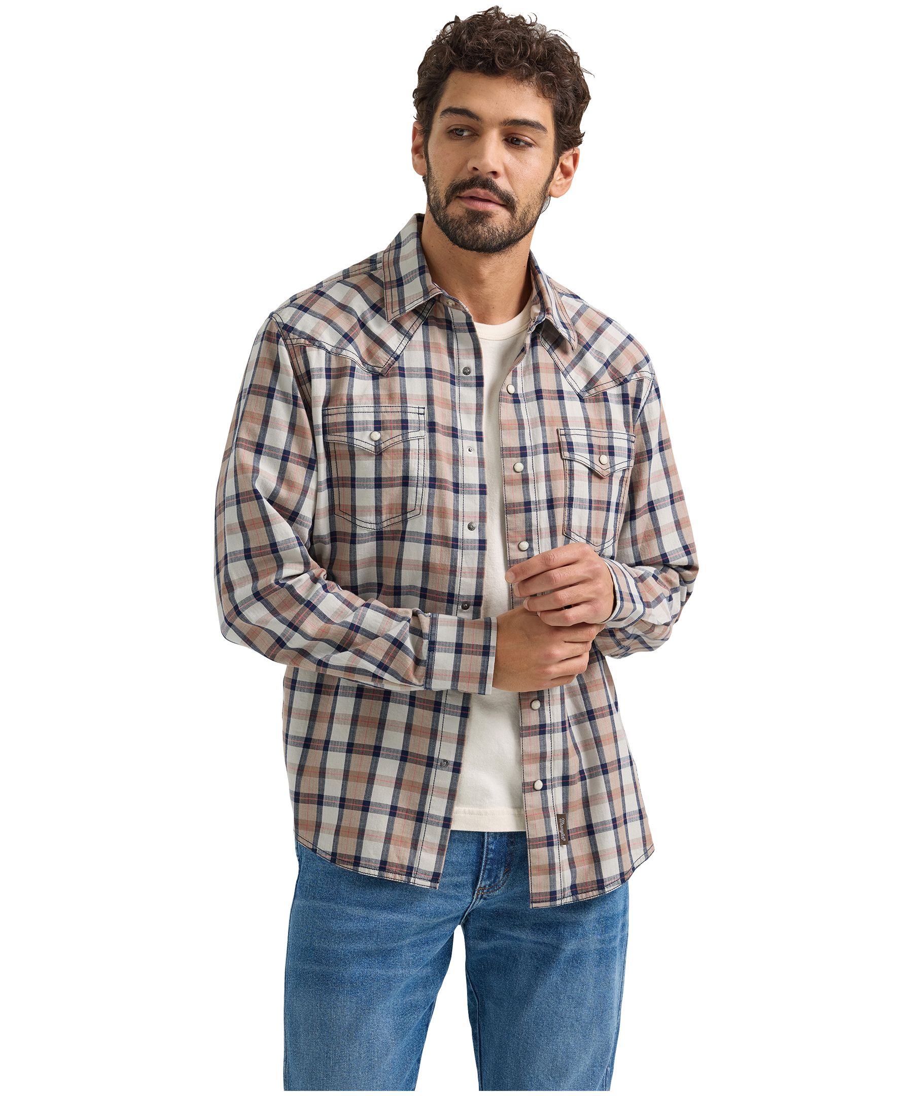Chemise tissée rétro pour hommes, Wrangler