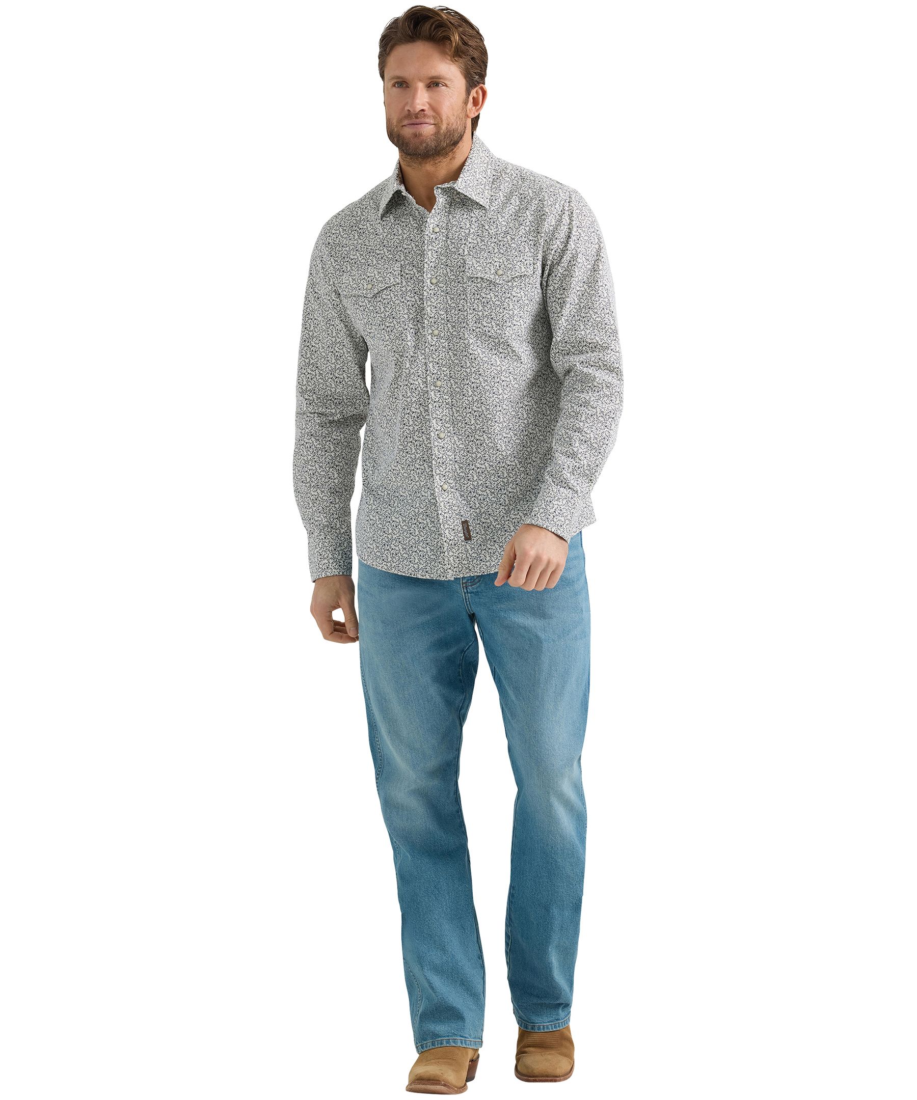 Chemise tissée rétro pour hommes, Wrangler