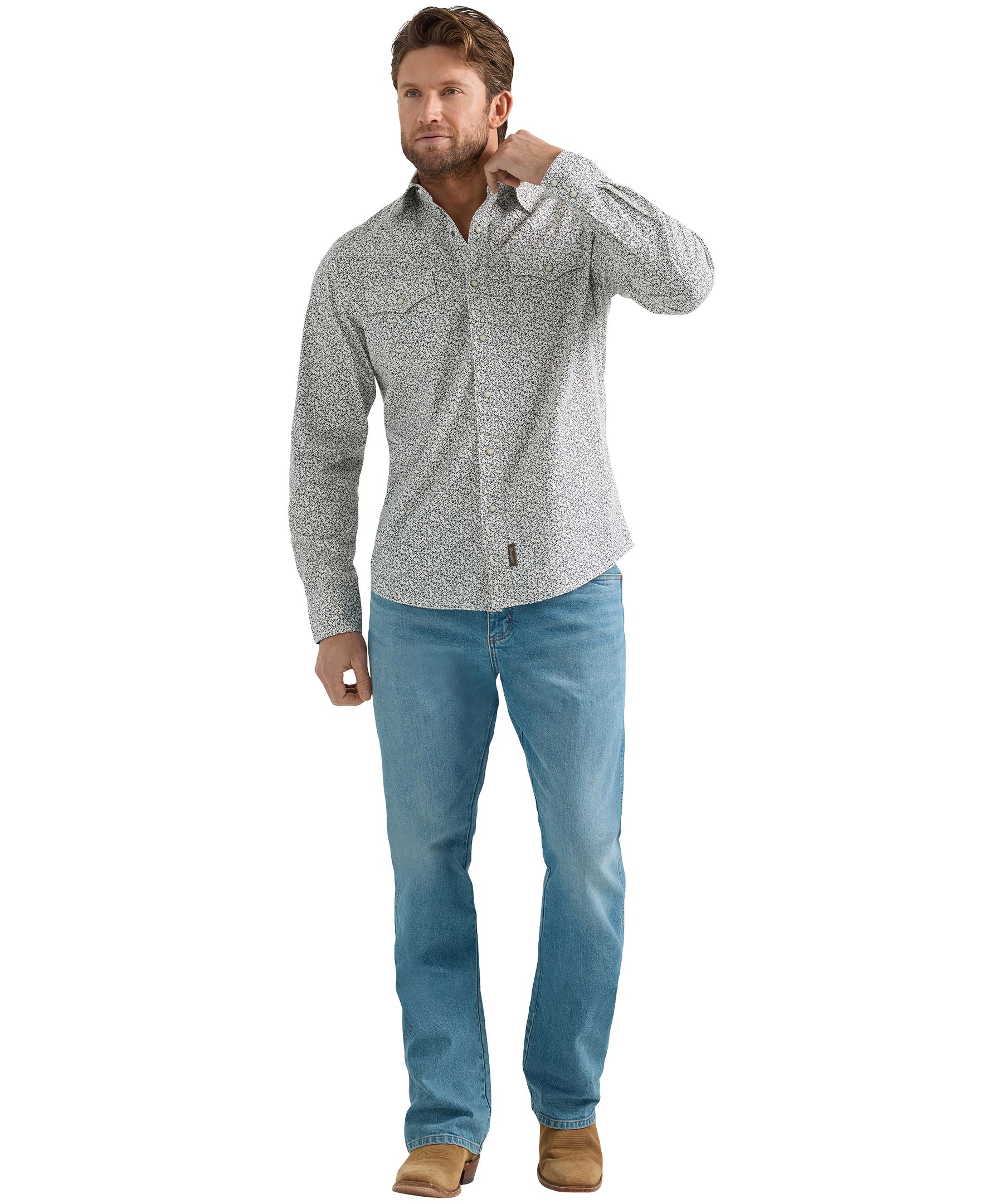 Chemise tissée rétro pour hommes, Wrangler
