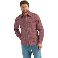 Wrangler Men's Retro Woven Shirt Front_Angled_Left