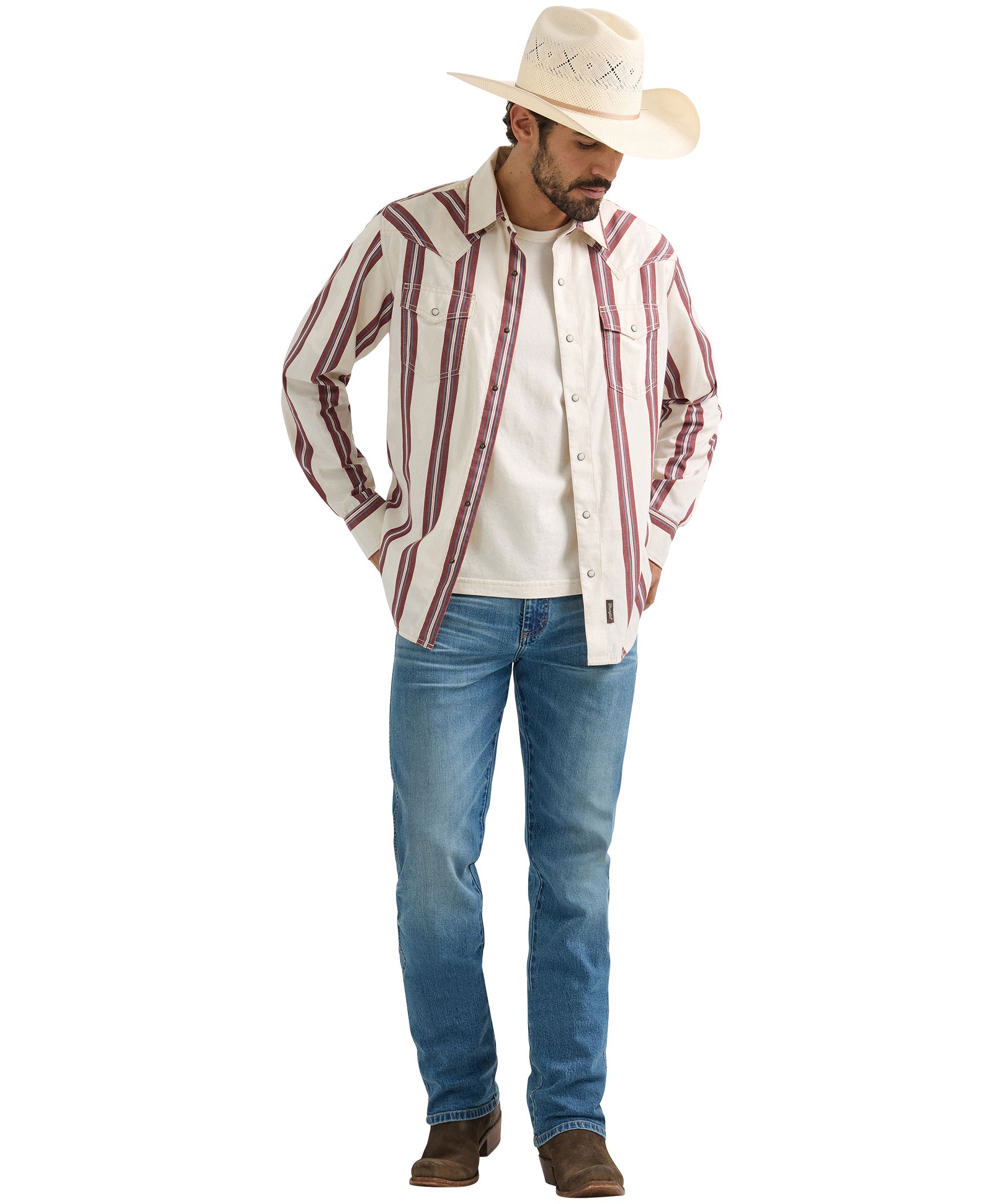 Chemise tissée rétro pour hommes, Wrangler