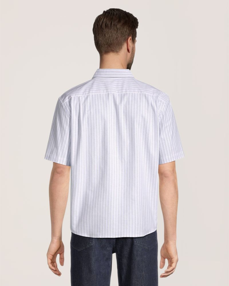 Denver Hayes Men's Oxford Stretch Casual Shirt