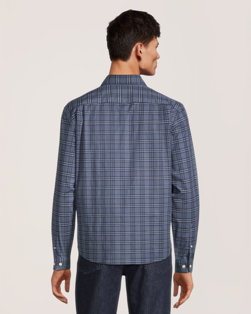 Chemise de sport décontractée à carreaux et à manches longues pour hommes, Denver Hayes